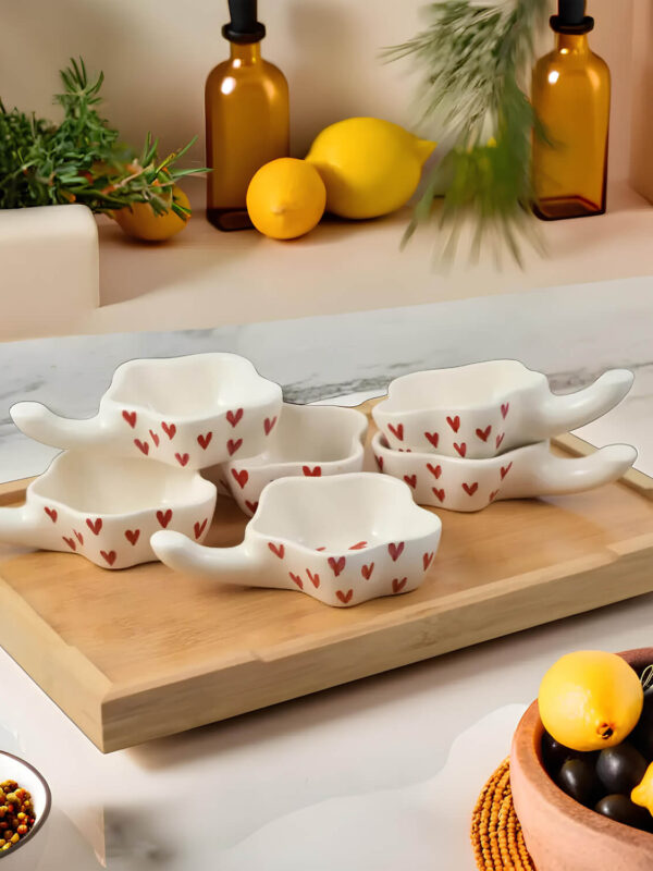 Ceramic Adda's Premium Chutney Bowls - Perfect for Sweet and Sour Flavors Height-6 cm