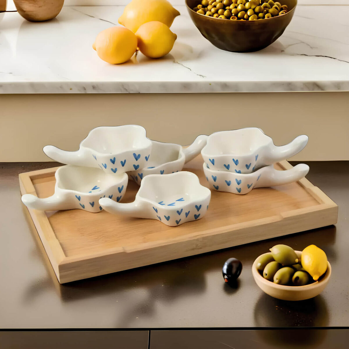 Ceramic Adda's Premium Chutney Bowls - Perfect for Sweet and Sour Flavors Height-6 cm