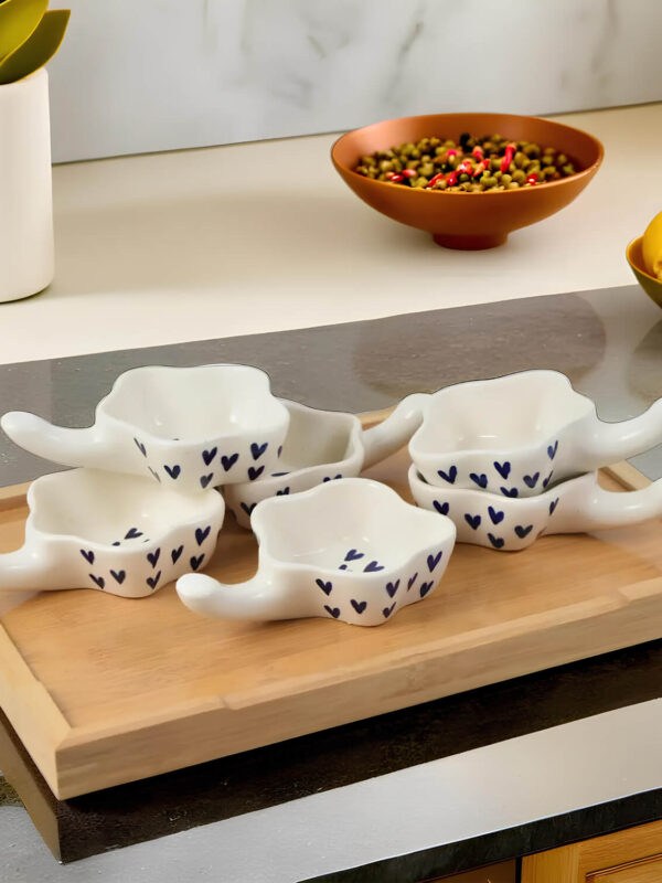 Ceramic Adda's Premium Chutney Bowls - Perfect for Sweet and Sour Flavors Height-6 cm