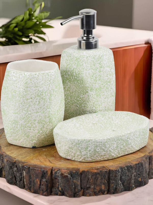 Ceramic Adda's Premium Bathroom Set - Beautiful Ceramic Bath Accessories