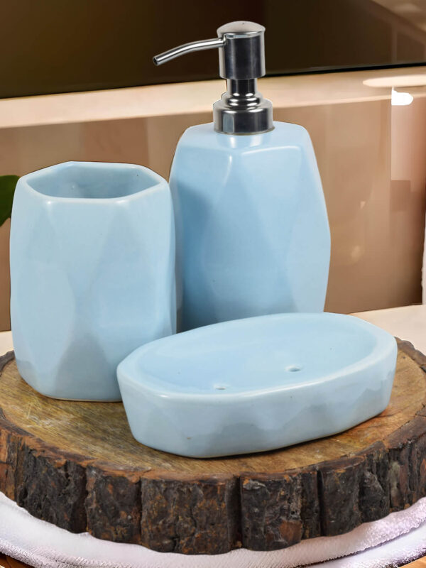 Ceramic Adda's Premium Bathroom Set - Beautiful Ceramic Bath Accessories