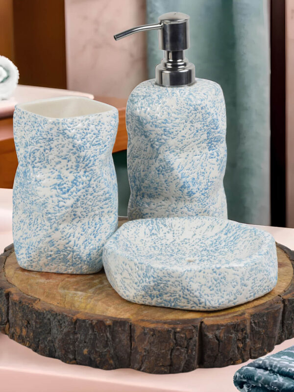 Ceramic Adda's Premium Bathroom Set - Beautiful Ceramic Bath Accessories