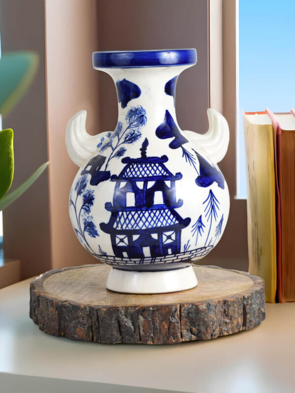 Blue Art Vase