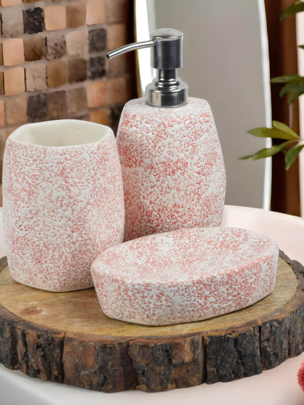 Ceramic Adda's Premium Bathroom Set - Beautiful Ceramic Bath Accessories