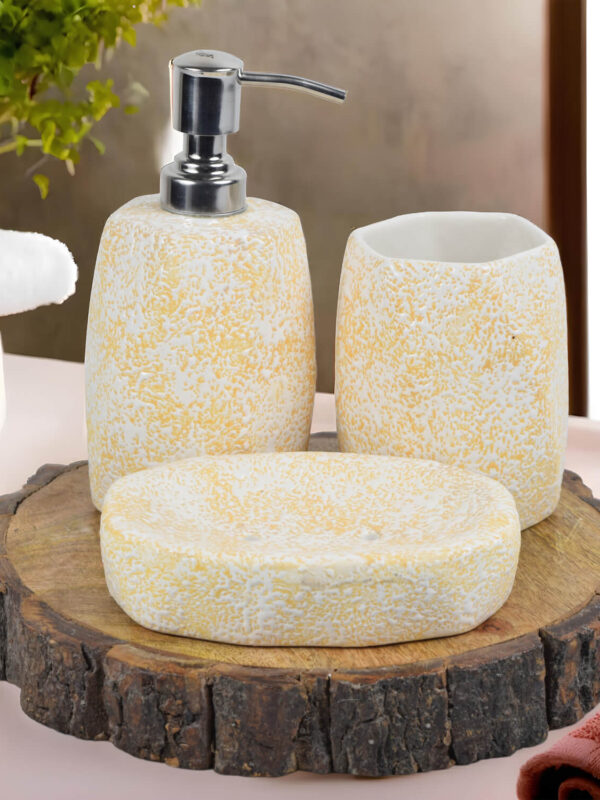 Ceramic Adda's Premium Bathroom Set - Beautiful Ceramic Bath Accessories
