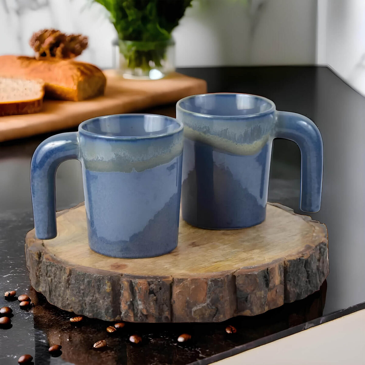 Ceramic Adda's Premium 350 ml Modern Coffee Mugs - Perfect for Tea and Coffee Lovers