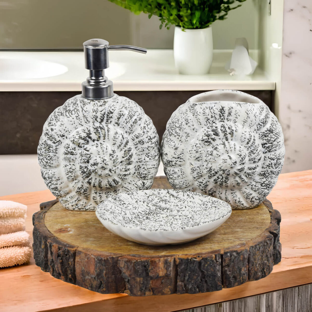 Ceramic Bathroom Accessories Set