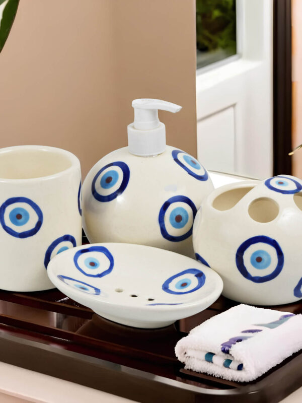 Ceramic Adda's Premium Bathroom Set - Beautiful Ceramic Bath Accessories