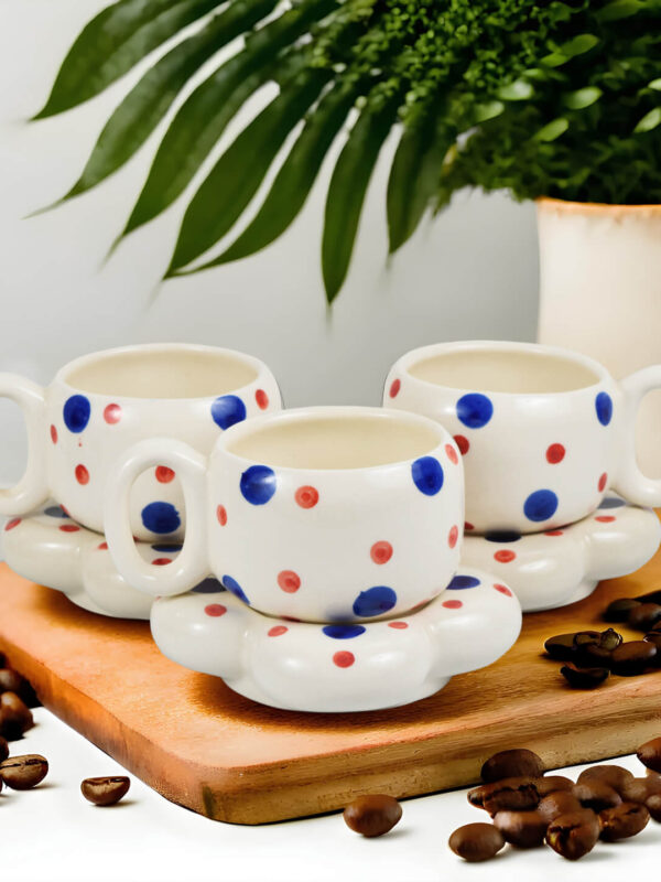 Ceramic cup saucer