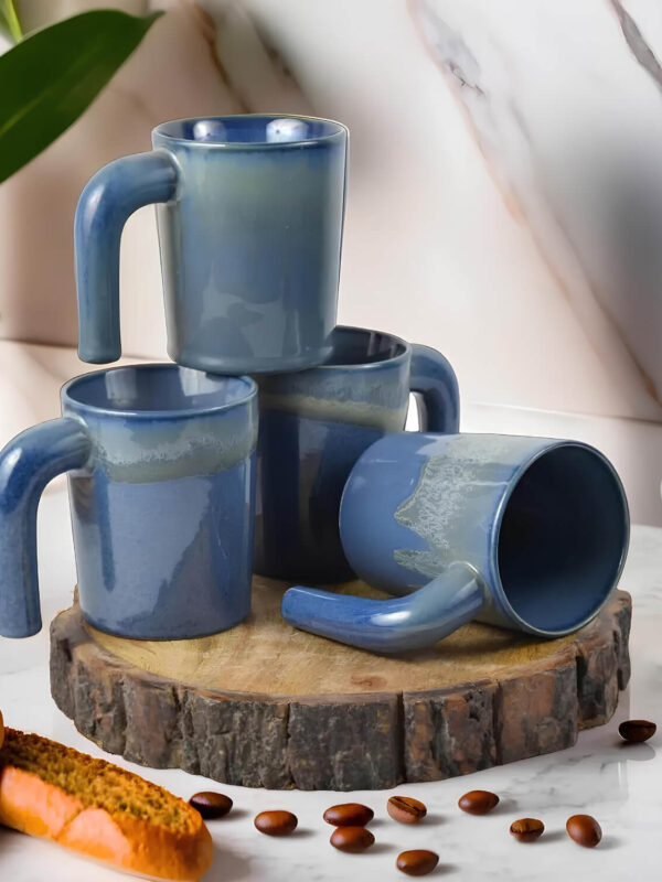 Ceramic Adda's Premium 350 ml Modern Coffee Mugs - Perfect for Tea and Coffee Lovers