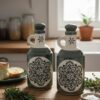 Elegant Ceramic Oil Dispenser- Sage Green 1000 ML