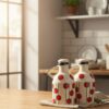 Elegant Ceramic Oil Dispenser- Retro Polka Dots 750 ML