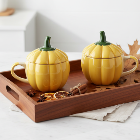 Ceramic Pumpkin Mug