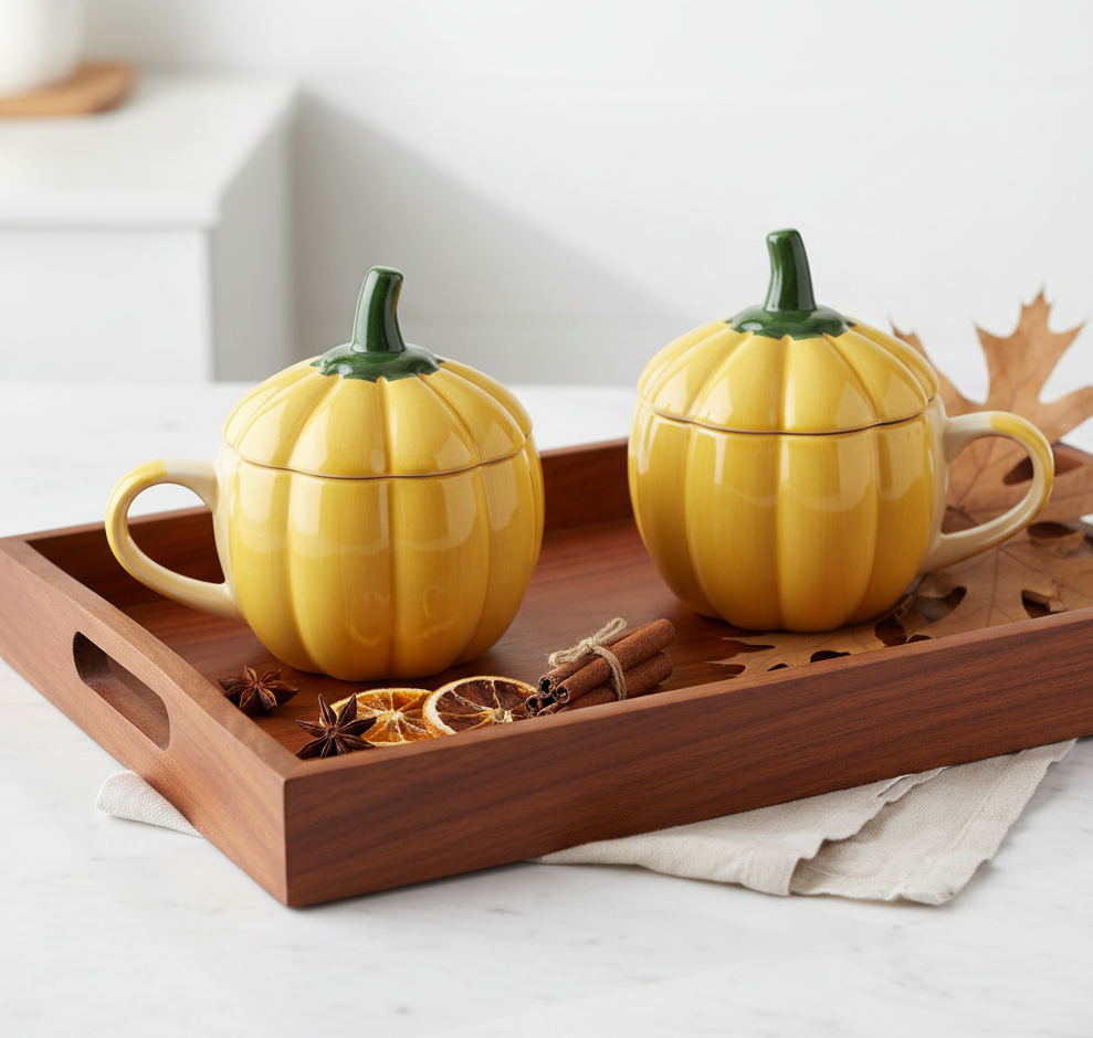 Ceramic Pumpkin Mug